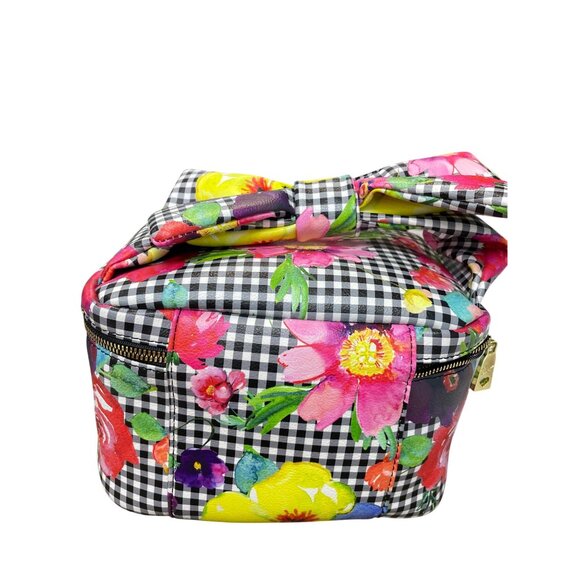 Betsey Johnson Wms floral cosmetic carrier bow Handbag SKU 9523 - Picture 3 of 14